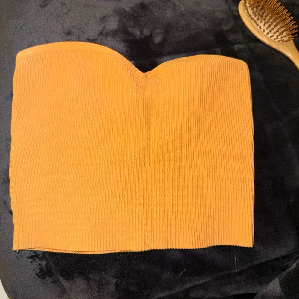 Babaton Orange Crop Top